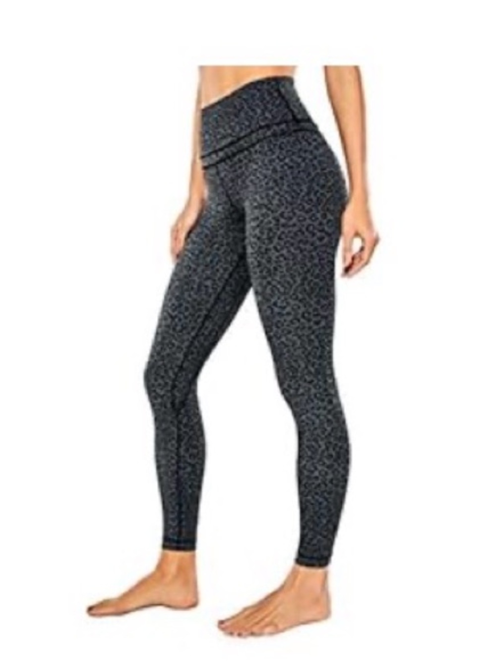 CRZ YOGA Women’s High-Rise Leopard Print Leggings- size S- 7/8 length